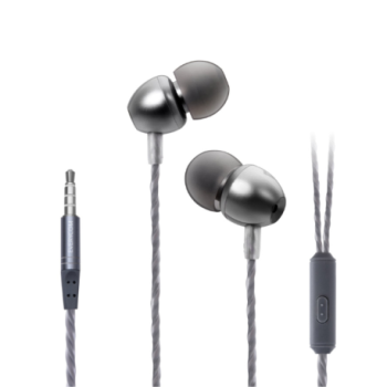 H42 - Ecouteur Super Bass AUX Gris