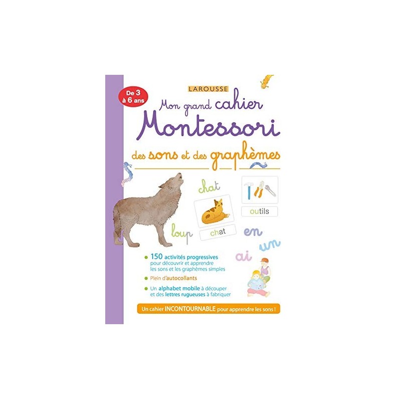 Le grand cahier Montessori Sons et Graphèmes