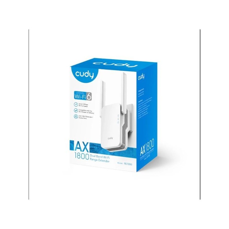 Repetiteur Wi-Fi AX1800 6 Mesh Répétiteur RE1800 Repetiteur Wi-Fi AX1800 6 Mesh Répétiteur RE1800
