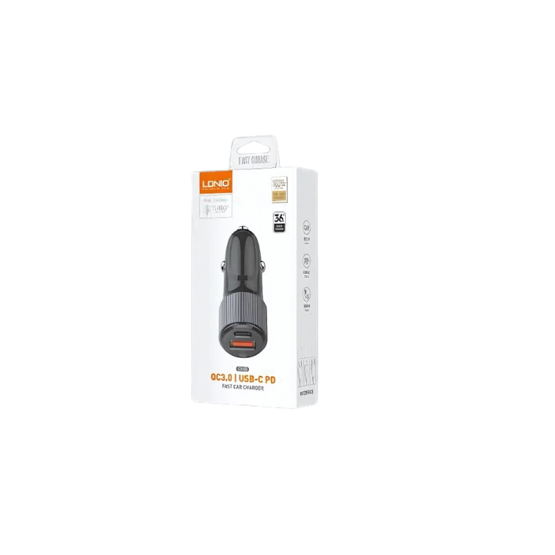 C510Q USB/C - Kit Chargeur Allume Cigare Dual PD QC 3.0 (Avec Cable USB C) Noir C510Q USB/C - Kit Chargeur Allume Cigare Dual PD QC 3.0 (Avec Cable USB C) Noir