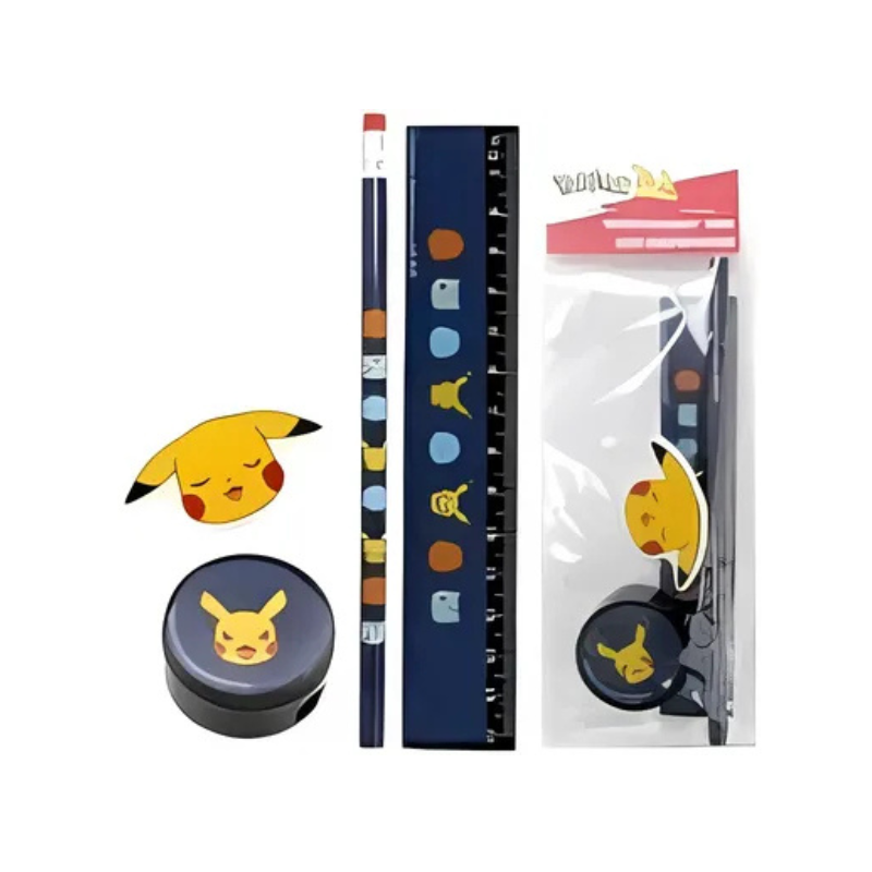 KIT DE RÈGLE COMPLET | KIT DE GÉOMÉTRIE POKÉMON PIKACHU BF7-126 KIT DE RÈGLE COMPLET | KIT DE GÉOMÉTRIE POKÉMON PIKACHU BF7-126