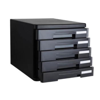 TIROIRS DE RANGEMENT NOIRS 263*340*250MM | STORAGE DRAWERS BLACK DE9772