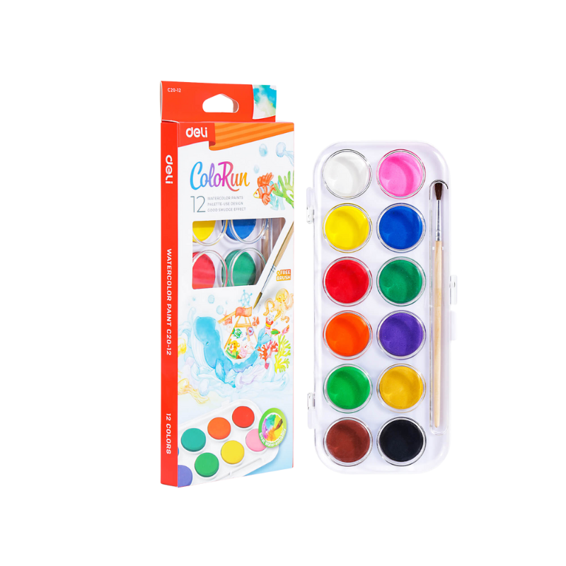 PEINTURE AQUARELLE 12CLRS | WATER COLOR DEC20-T12 PEINTURE AQUARELLE 12CLRS | WATER COLOR DEC20-T12