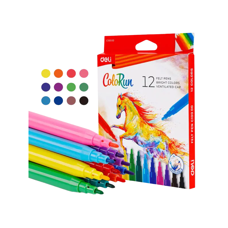 FEUTRE 12 CLRS | FELT PEN DEC10000