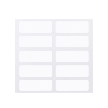 AUTOCOLLANT ADHÉSIF 25*43MMM BLANC | STIKER SELF-ADHESIVE DE7180