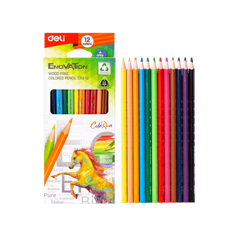 CRAYON DE COULEUR 12 CLRS | COLORED PENCIL DEC113-12 CRAYON DE COULEUR 12 CLRS | COLORED PENCIL DEC113-12