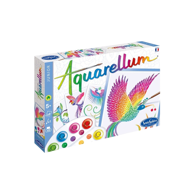 KIT DE PEINTURE | AQUARELLUM JUNIOR OISEAUX DU PARADIS  SENTOSPHÈRE BF7-172