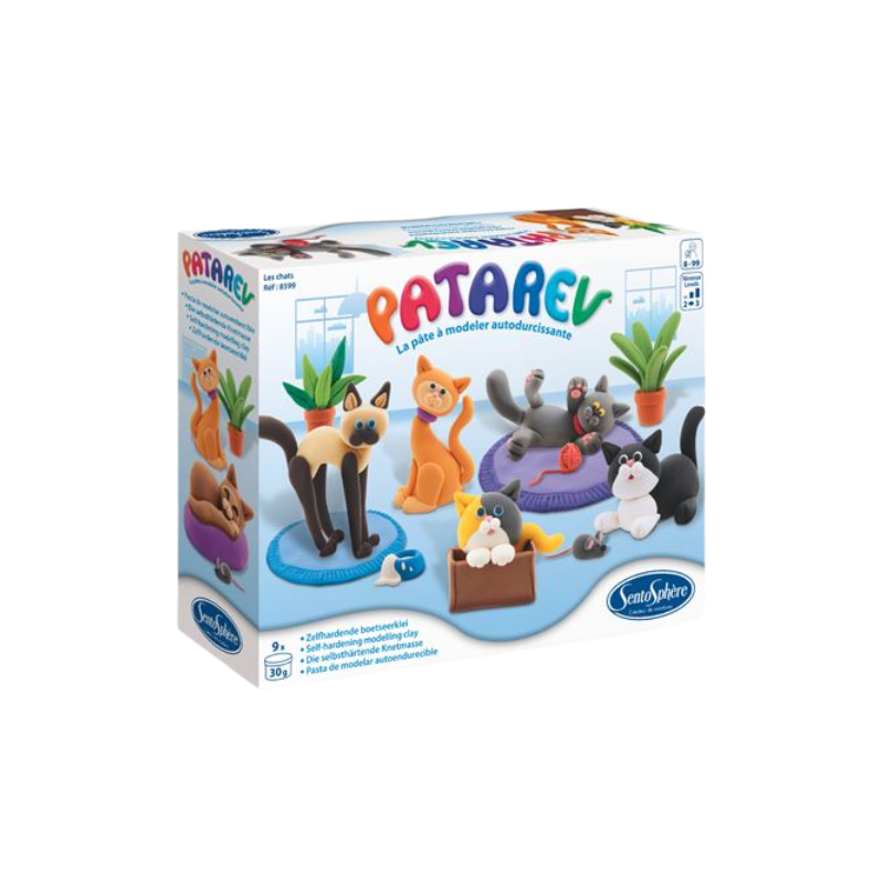 PÂTE À MODELER CHATS BF7-182 | PATAREV - SENTOSPHÈRE | JOUET POUR ENFANT