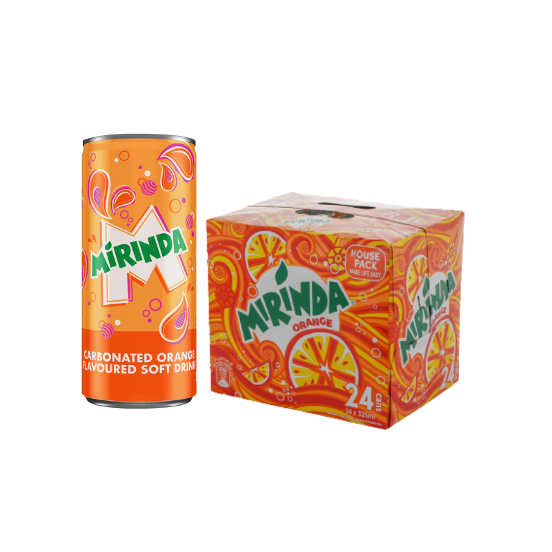 MIRINDA 4X6X300 ML CAN ORANGE | PACK DE 24