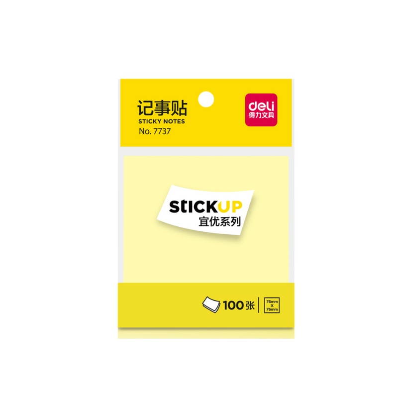 FEUILLES AUTOCOLLANTES 76*76MM | POST IT DE7737