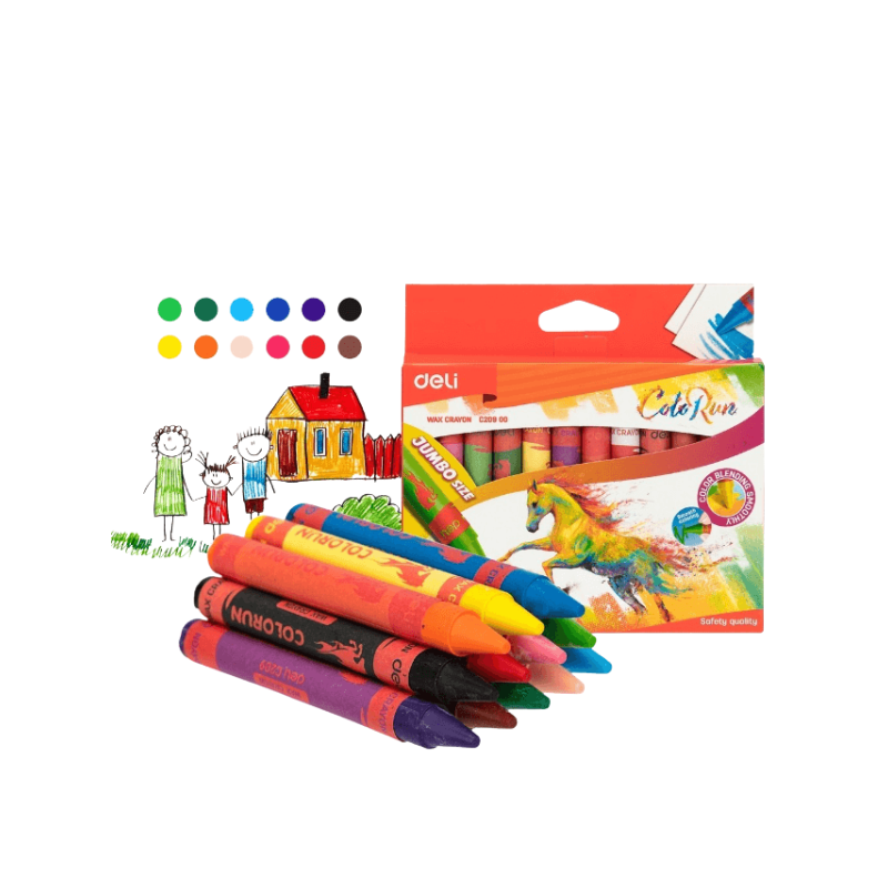 CRAYON DE CIRE 12 CLRS | WAX CRAYON DEC20900