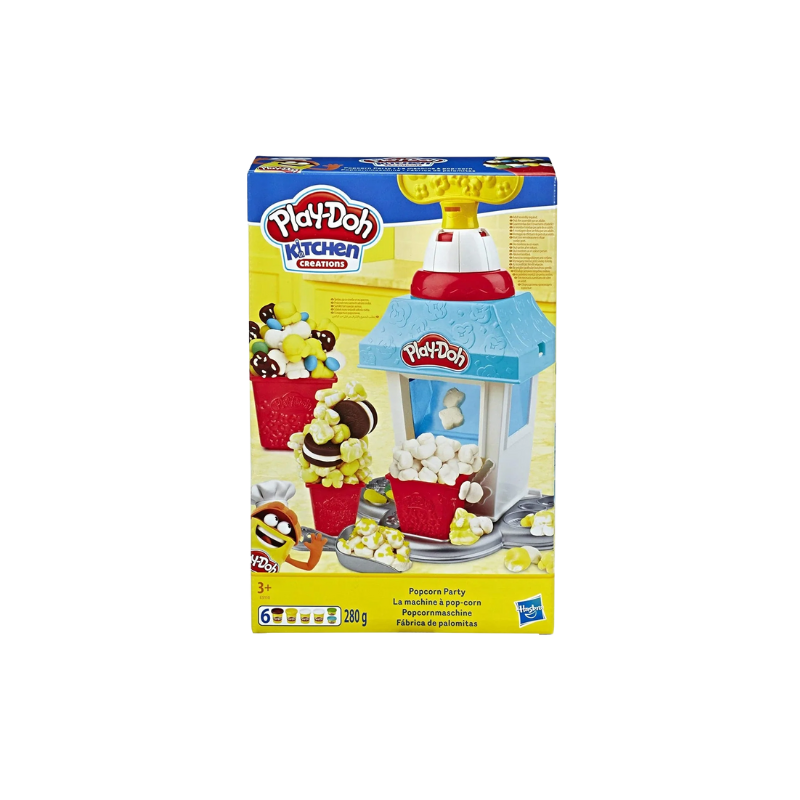 PLAY-DOH KITCHEN CREATIONS POPCORN PARTY PLAY FOOD SET - PÂTE À MODELER - JOUET ÉDUCATIF POUR ENFANTS