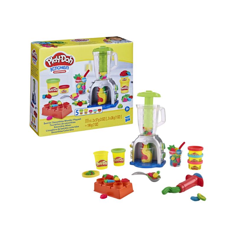 PLAY-DOH KITCHEN CREATIONS | TOURBILLON DE SMOOTHIES - JOUET ÉDUCATIF POUR ENFANTS