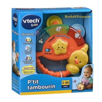 PTIT TAMBOURIN | JOUET MUSICAL | DÉCOUVERTE ET RYTHME | JOUETS POUR ENFANTS