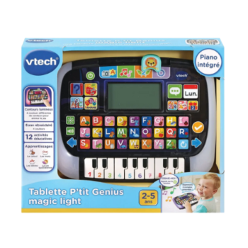 TABLETTE PTIT GÉNIE MAGIC LIGHT | TABLETTE ÉDUCATIVE | APPRENTISSAGE ET JEUX INTERACTIFS | JOUETS POUR ENFANTS