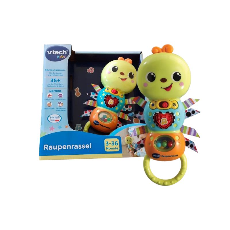 RAUPENRASSEL | HOCHET ET JOUET DÉVEIL | DÉVELOPPEMENT SENSORIEL | JOUETS POUR BÉBÉS