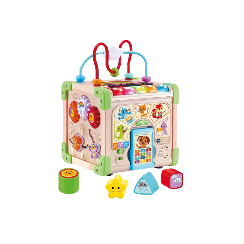 CUBE INTERACTIF MULTI ACTIVITÉS | JOUET DÉVEIL | DÉVELOPPEMENT SENSORIEL ET MOTRICITÉ | JOUETS POUR BÉBÉS