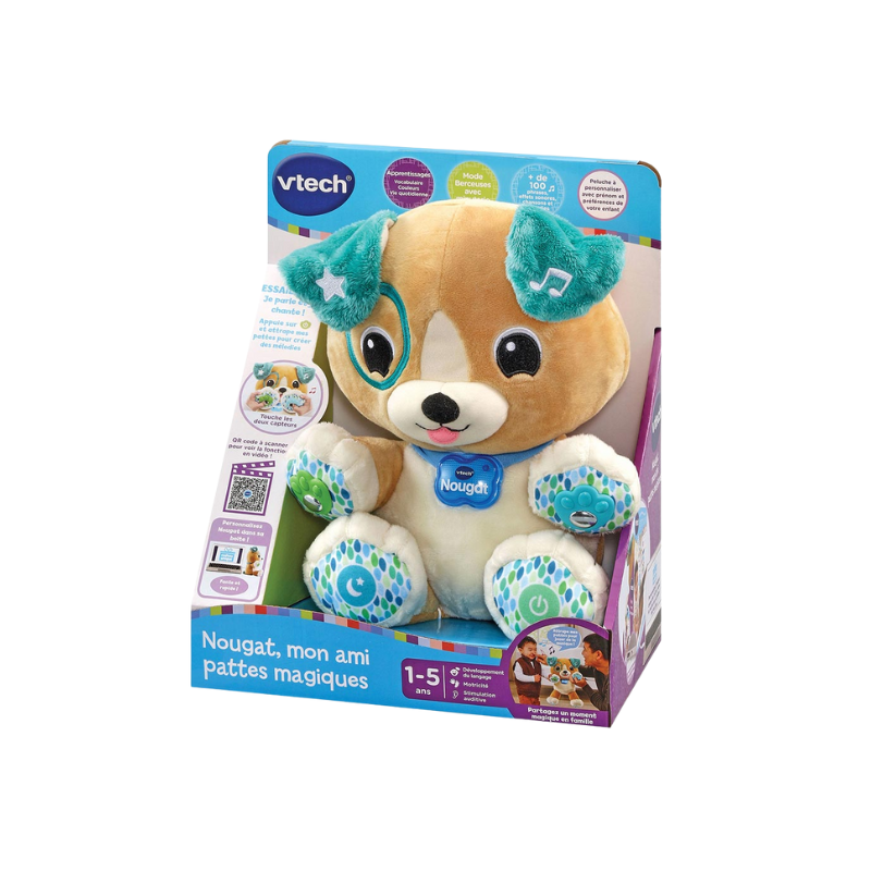 NOUGAT MON AMI DES PATTES MAGIQUES | PELUCHE INTERACTIVE | JEU DÉVEIL ET DIMAGINATION | JOUETS POUR ENFANTS