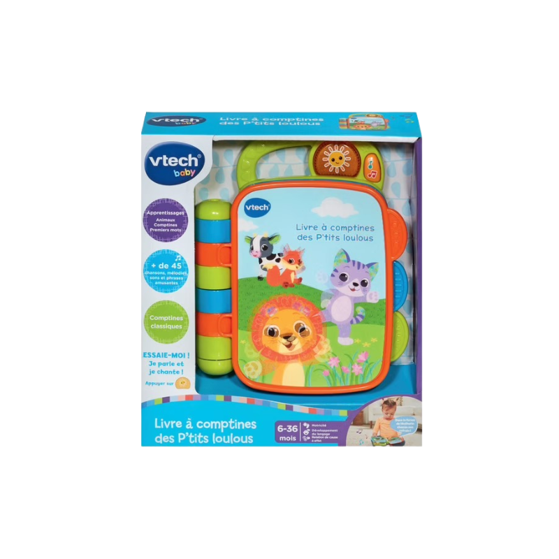 LIVRES À COMPTINES DES P'TITS LOULOU | DÉCOUVERTE & APPRENTISSAGE | LIVRES POUR BÉBÉS