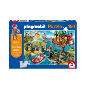 PUZZLE PLAYMOBIL CABANE DANS LES ARBRES  150 PIÈCES PAR SCHMIDT  | JEU ÉDUCATIF POUR ENFANTS