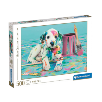 PUZZLE DRÔLE DE DALMATIEN - 500 PIÈCES DE CLEMENTONI | JEU ÉDUCATIF POUR ENFANTS