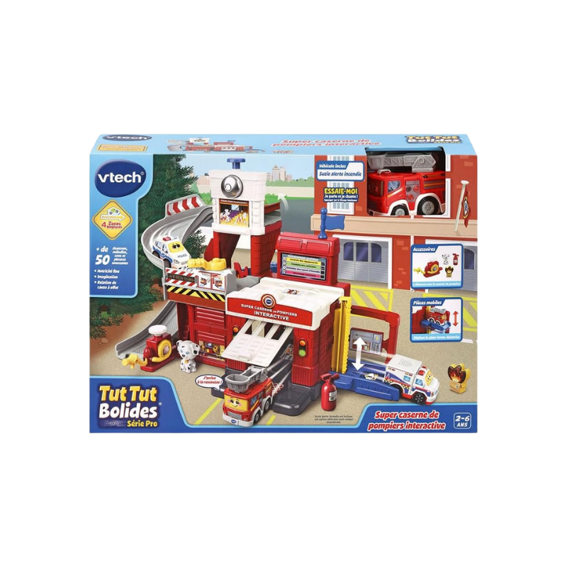 SUPER CASERNE DE POMPIERS INTERACTIVE | JOUET ÉDUCATIF POUR ENFANTS