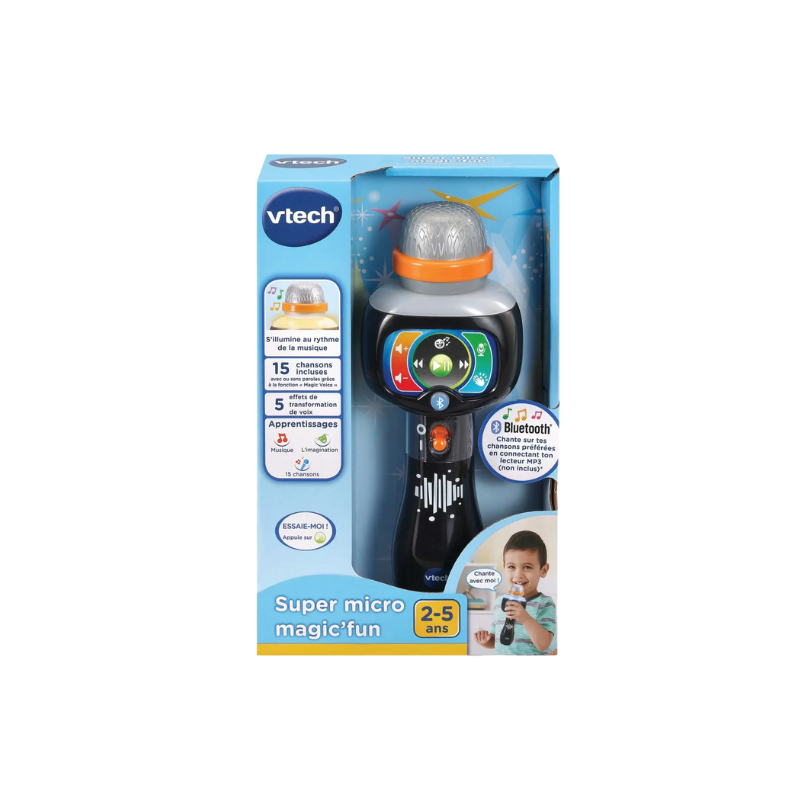 SUPER MICRO MAGIC'FUN | MICROPHONE MUSICAL POUR ENFANTS