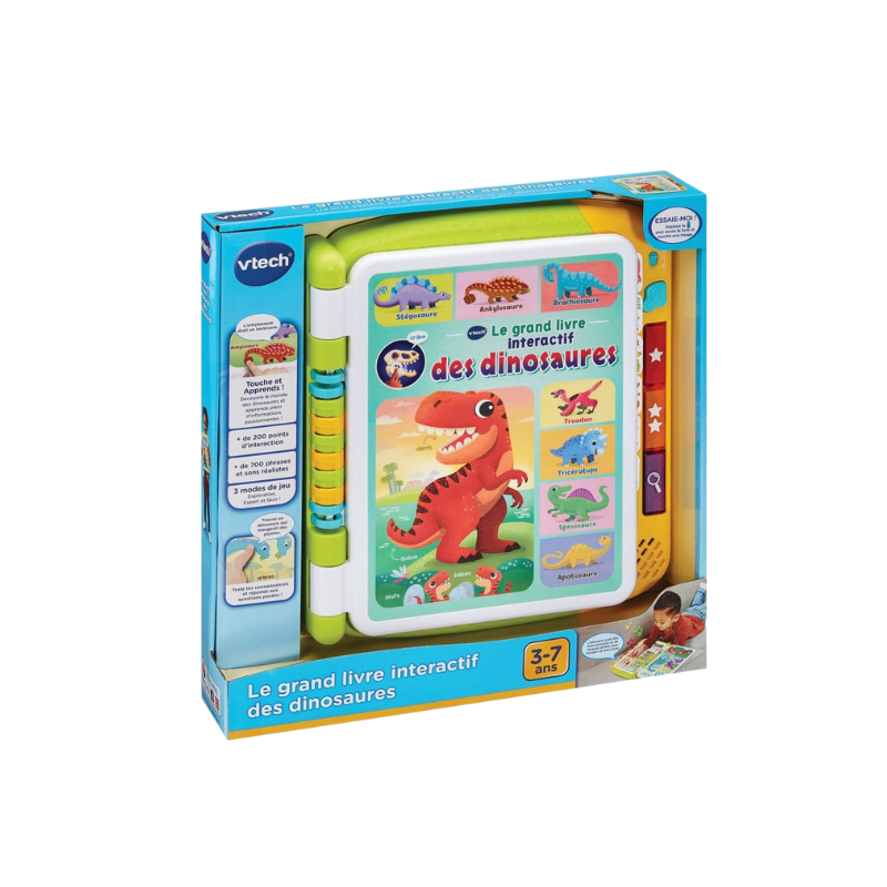 LES GRANDS LIVRES INTERACTIFS DE DINOSAURE | DÉCOUVERTE LUDIQUE POUR ENFANTS