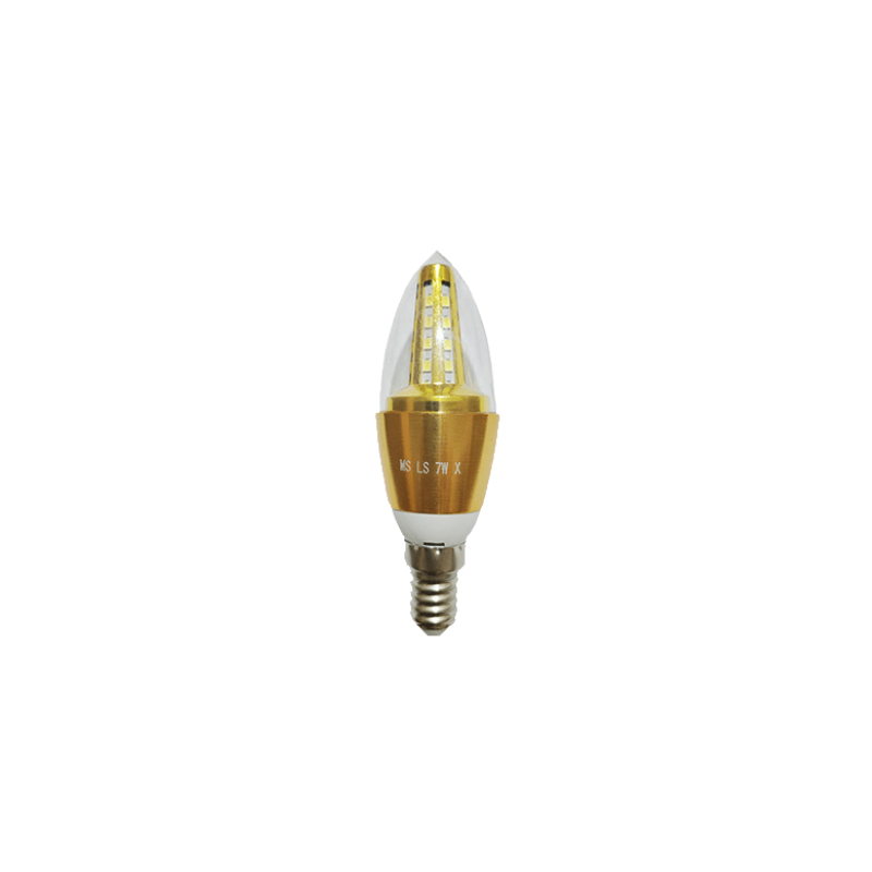 AMPOULE FLAMME-TRANS E14 7W MS  LUMIÈRE JAUNE CHALEUREUSE