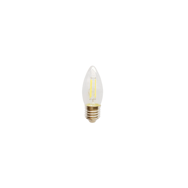 AMPOULE LED FILAMENT E27 220V 4W   LUMIÈRE BLANCHE CHALEUREUSE