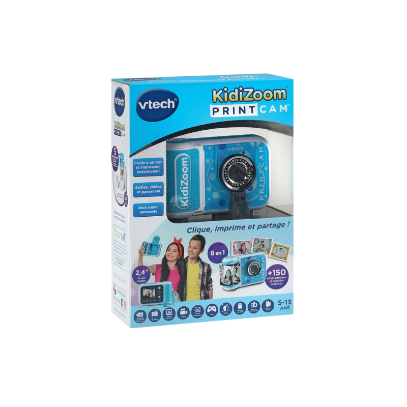KIDI ZOOM VIDEO PHOTO PRINT | APPAREIL PHOTO ET VIDÉO LUDIQUE POUR ENFANTS