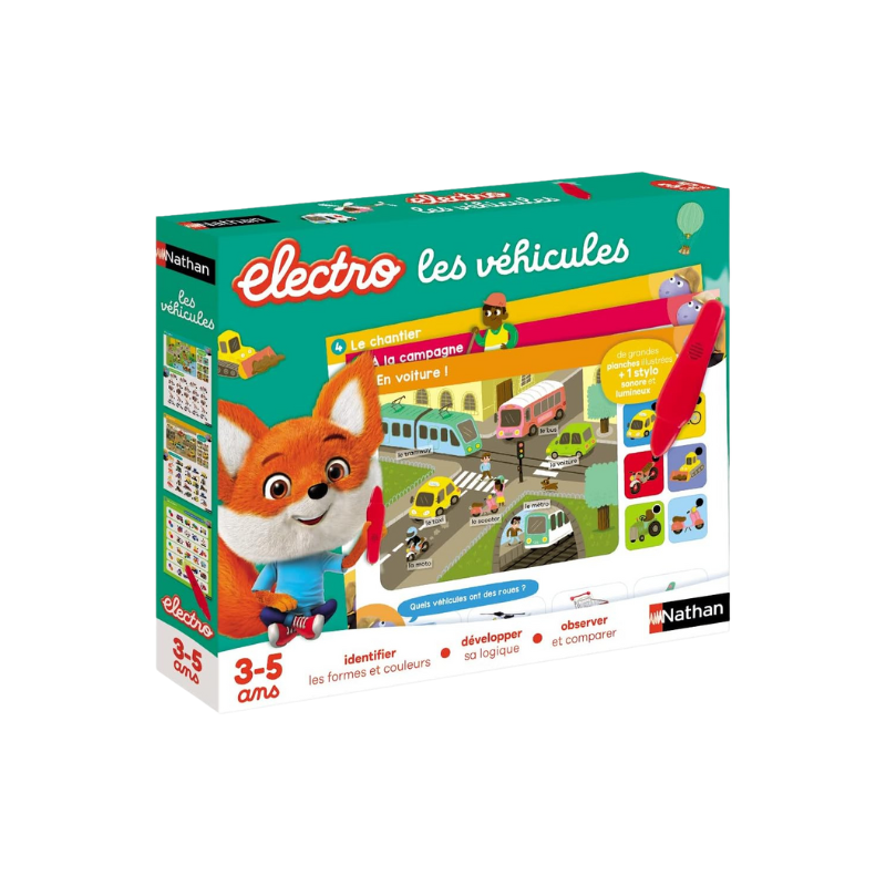 ELECTRO LES VÉHICULES | JOUET ÉDUCATIF ET LUDIQUE POUR ENFANTS