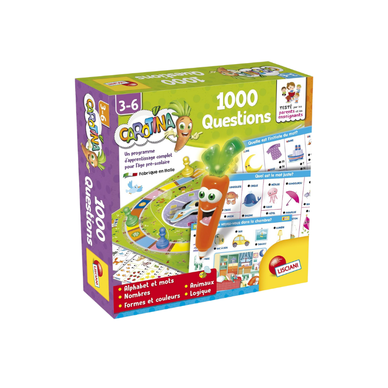 CAROTINA 1000 QUESTIONS | JOUET ÉDUCATIF ET LUDIQUE POUR ENFANTS