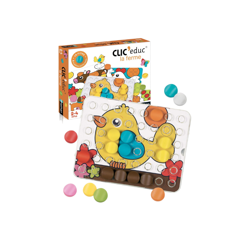 CLIC EDUC LA FERME | JOUET ÉDUCATIF ET LUDIQUE POUR ENFANTS