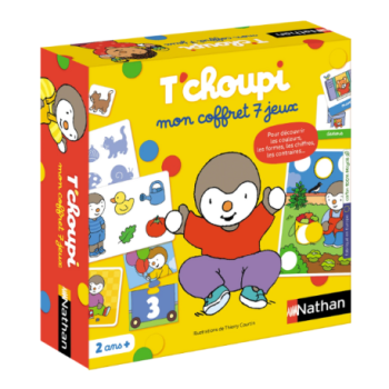 TCHOUPI MON COFFRET 7 JEUX | JOUET AMUSANT ET PÉDAGOGIQUE POUR ENFANTS