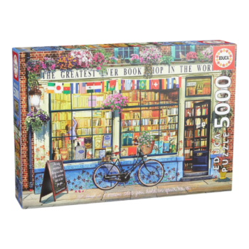 EDUCA  PUZZLE THE GREATEST BOOKSHOP | IMMERSION DANS LUNIVERS DES LIVRES  5000 PIÈCES