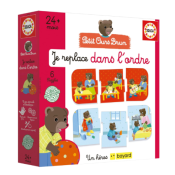 EDUCA  PUZZLE PETIT OURS BRUN | APPRENTISSAGE DE LORDRE ET DE LA LOGIQUE