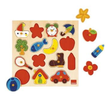 GOULA  PUZZLE SILHOUETTES | PREMIER JEU DASSEMBLAGE LUDIQUE ET ÉDUCATIF POUR ENFANTS