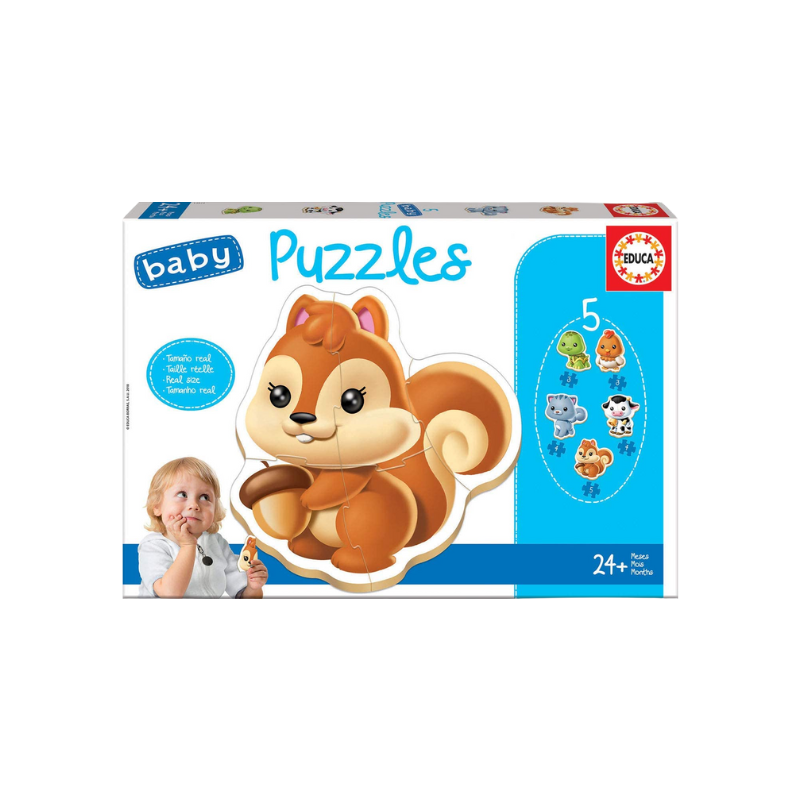EDUCA  PUZZLES BABY ANIMAUX | ACTIVITÉ SENSORIELLE ET LUDIQUE POUR ENFANTS