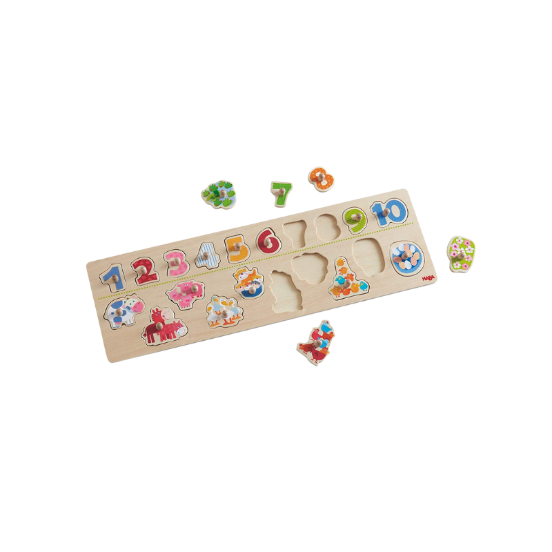HABA  PUZZLE ANIMAUX & CHIFFRES | JEU DÉVEIL LUDIQUE ET PÉDAGOGIQUE POUR ENFANTS