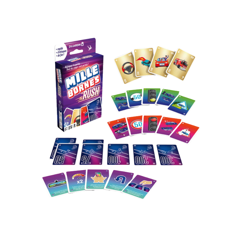 MILLE BORNES RUSH | JEU DE CARTES DYNAMIQUE
