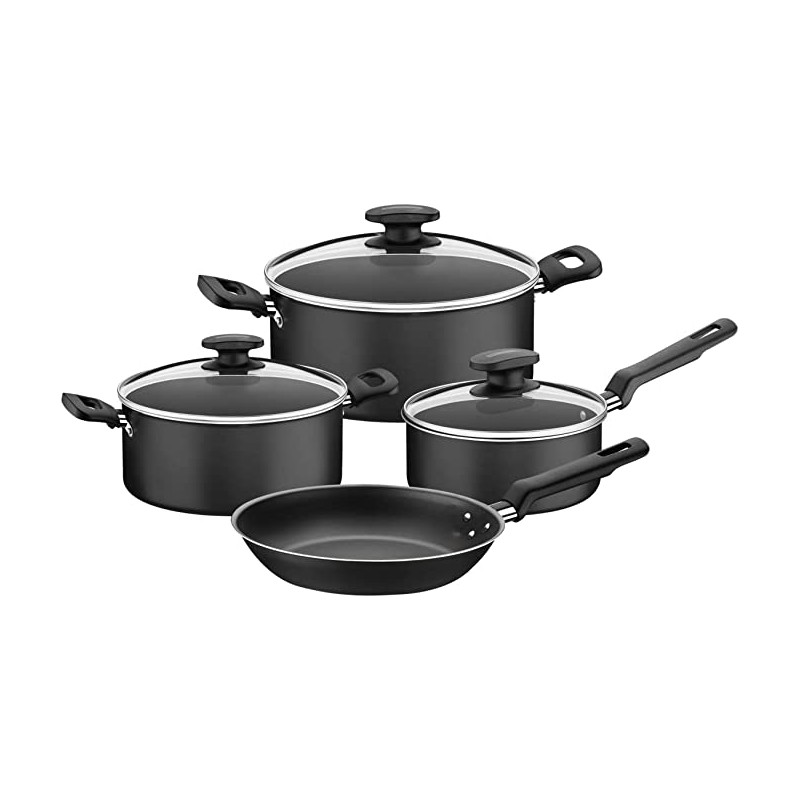 Batterie de cuisine 4Pcs LORETO Noirs