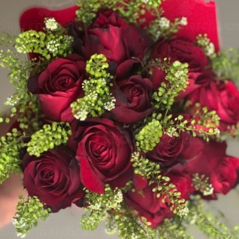 Bouquet de roses rouges | fleurs fraiches