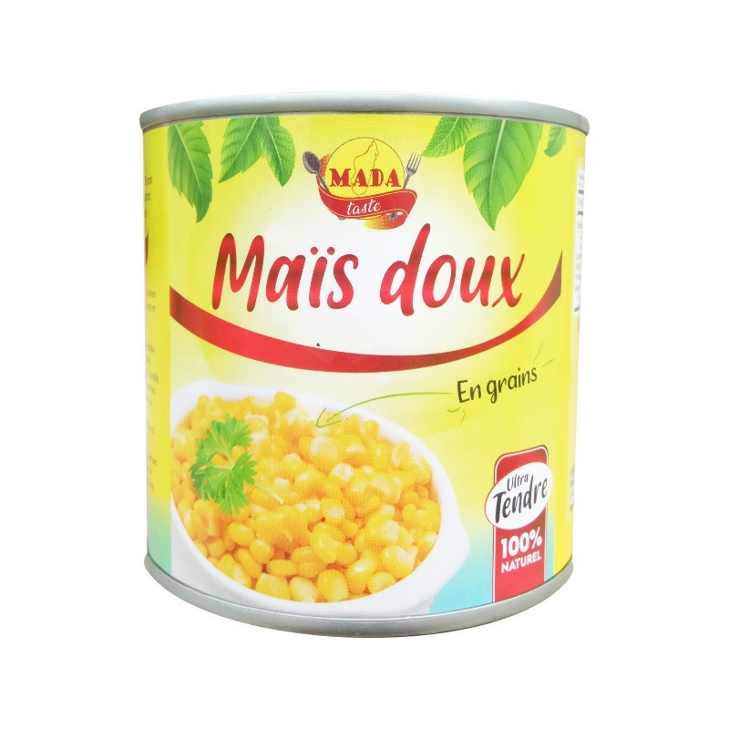 Maïs doux en grains MadaTaste 390g | conserve