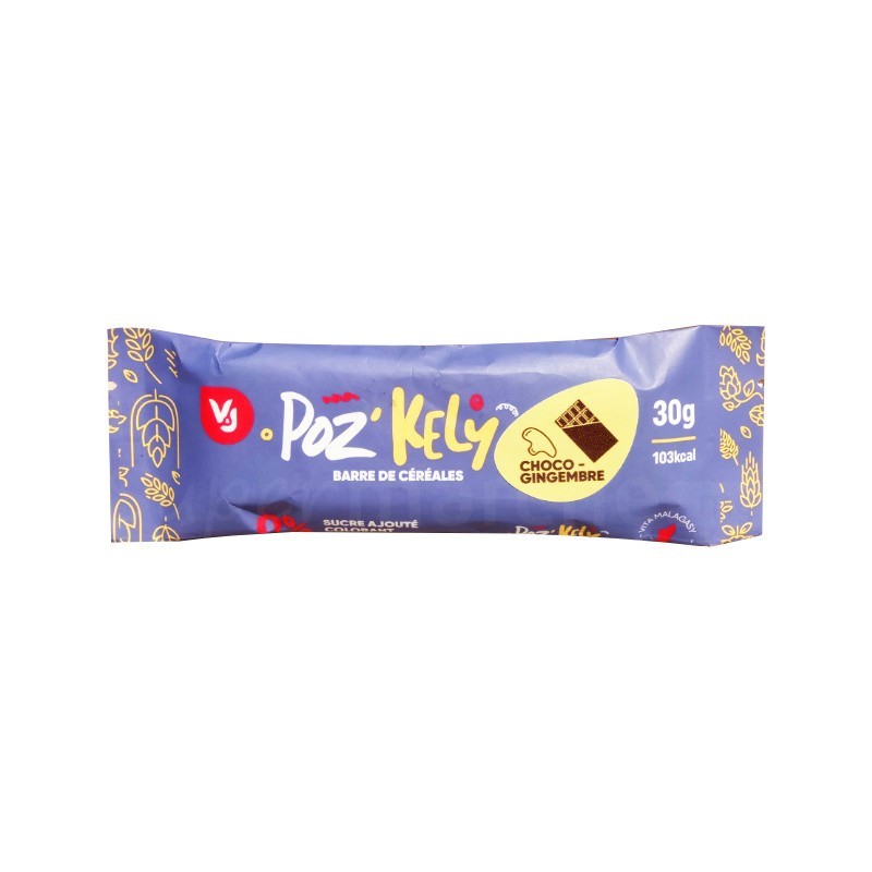 Barre de Céréales Choco-Gingembre Poz'kely 30g