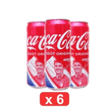 Pack de 6 boisson Gazeuse Coca Cola 33cl - en Canette | Goût original