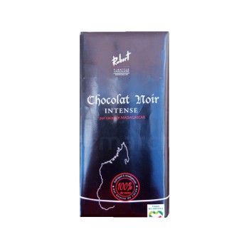 Chocolat Noir Intense Robert 75g - 100% de Cacao