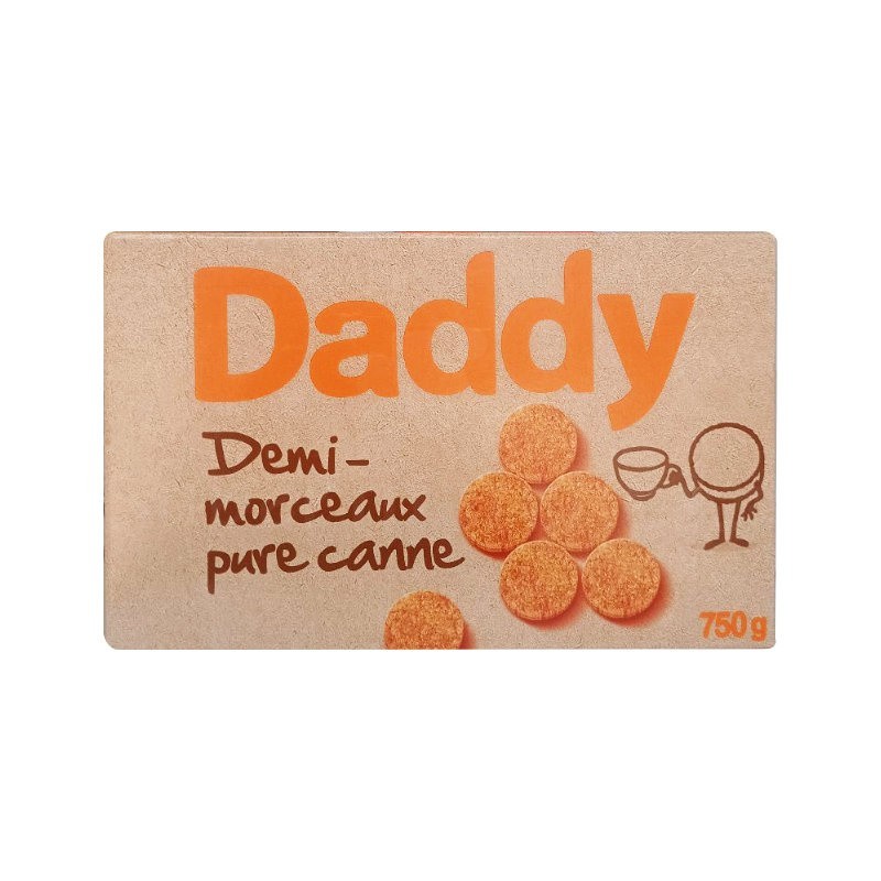 Sucre Rond Demi-morceaux Daddy 750g | Roux Pure Canne