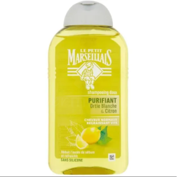 Shampoing Purifiant Ortie Citron Le Petit Marseillais 250ml | Pour Cheveux regraissant vite