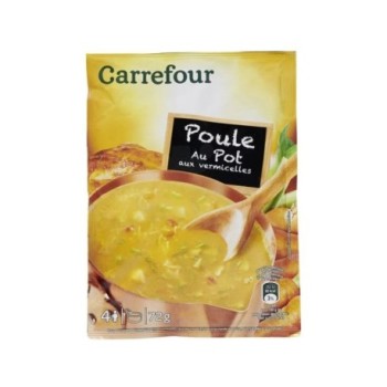 Soupe Poule au Pot Carrefour 72g | Préparation en sachet